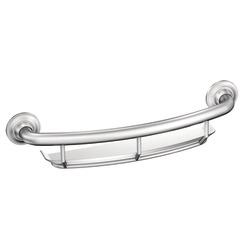 Grill grab bar with soap dish
