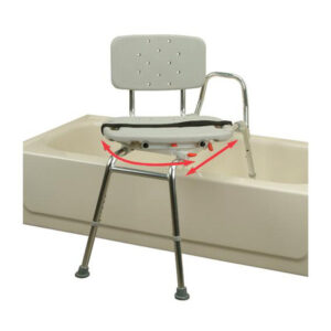 Sliding Transfer Bench w Swivel Seat and Back